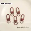 Hebilla de Puerta Pintada de Aleación Colorida Colgante Llavero Llavero Accesorios Básicos de Joyería de Aleación Accesorios de Materiales Hechos a Mano