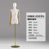 Mannequin Feminino de Meio Corpo com Cobertura de Tecido, Adereço de Exibição com Membros Móveis para Vitrine de Loja de Roupas
