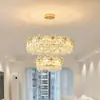 Candelabro de Cristal Floral de Lujo Ligero para Sala de Estar, Lámpara Nueva de Gama Alta para Dormitorio, Candelabro Largo Simple para Barra de Comedor, Candelabro Lineal