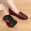 Zapatos de Mamá, Zapatos de Mujer de Suela Blanda, Zapatos Planos, Tacón Medio, Zapatos para Mujeres de Mediana Edad, Zapatos de Cuero con Tacón de Cuña para Primavera y Otoño, Venta al por Mayor de una Pieza
