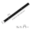 Soportes de Estante para Columnas Cuadradas de Doble Fila Ensanchados, Soportes de Columna en Forma de A Blanco y Negro, Columnas de Escalera, Estantes en T para Paredes de Tiendas de Ropa