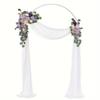 Soporte de arco de globos transfronterizo con base de inyección de agua para bodas, arco de globos curvo de 2,4 m x 1,8 m