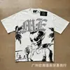 25 Venta al por mayor transfronteriza Tendencia de Belleza Emoción Mixta Serie de Diamantes Calientes Camisetas Sueltas de Manga Corta High Street Hip-Hop para Hombres y Mujeres en