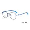 Gafas deportivas para estudiantes marco de aleación exclusivo almohadillas nasales de ajuste arriba y abajo pata de gancho de ajuste de 4 velocidades pata de plástico flexible acero alambre venta al por mayor