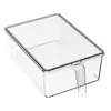Caja de Almacenamiento para Refrigerador Apilable Cocina Gran Capacidad Caja de Almacenamiento para Frutas y Verduras Cajón Crisper Caja de Almacenamiento para Refrigerador con Tapa