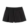 Z Estilo Europeu e Americano Transfronteiriço 2026 Nova Moda Elegante Amazon Roupas Femininas Atacado Shorts Plissados com Botões 4391520