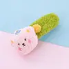 Nuevo Lindo Dibujo Animado Oso de Peluche Muñeca Pinza para el Cabello Pinza Lateral Flequillo Moda Otoño e Invierno Accesorios para el Cabello Venta al por Mayor