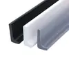 Barrera de agua para baño de silicona, ángulo recto, forma de L, TPE autoadhesiva, separación seco/húmedo, blanca, suministro especial transfronterizo