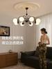 Lámpara de araña vintage estilo francés para sala de estar, nuevo modelo 2026, luz principal minimalista de mediados de siglo 'Magic Bean' negro, iluminación de alta gama para dormitorio