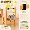 Bolsa de almacenamiento para respaldo de silla de jardín de infantes para libros y papelería, bolsa de almacenamiento para organización diaria, bolsa colgante de silla de estudio estilo caricatura, gran capacidad