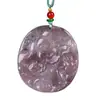Atacado de fábrica Pingente de Lótus de Jade Dourado Pingente de jade de Guanyin Buda Fivela de segurança de Jade Dourado Colar de jade sem marca
