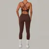 Body Transfronterizo de Cuello en V con Hebilla Ajustable, Diseño Cruzado en la Cintura y Levantamiento de Glúteos para Deporte Yoga 8376