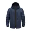 Chaqueta de Primavera y Otoño para Hombre, Top Versátil Transpirable Casual con Cuello Alto, Abrigo Holgado a Prueba de Viento para Exteriores, Ropa de Trabajo