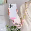 Cuerda Trenzada de Tres Hilos de Colores para Niñas, Correa Diagonal, Correa Ajustable Anti-Pérdida, Cuerda para Llavero, Cordón Grueso para Teléfono Móvil