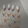 Pegatinas para Uñas, Muestras de Diseños, Varias Pegatinas para Uñas, Cáscara Delgada Resistente en Relieve Ilusión de Luz Pegatinas para Uñas Estampadas en Caliente