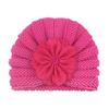 Ins Nuevo Sombrero de Punto Cálido de Otoño e Invierno para Niños Europeos y Americanos Sombrero de Flor de Moda para Bebé