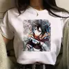 Camiseta Branca Manga Curta Estampada Anime Attack on Titan Feminina Comércio Exterior Cross-border Wish/ebay Amazon