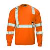 Comercio Exterior Europeo y Americano Reflectante Manga Larga Verde Fluorescente Seguridad Construcción Ingeniería Sitio Ciclismo Exterior Secado Rápido Camiseta