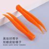 Venta al por mayor de fábrica plástico naranja pegatinas de doble párpado pinzas de boca puntiaguda clip moldeador maquillaje herramientas auxiliares de belleza
