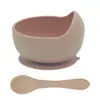 Tazón de silicona con ventosa para niños, suplemento alimenticio para bebés, frutas, leche, papilla, vajilla de alimentación, material de silicona de grado alimenticio