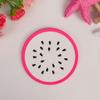 Alfombrilla para taza de fruta de goma blanda de PVC color gelatina goma antideslizante aislamiento térmico Alfombrilla para taza y bol producida directamente al por mayor