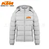 Chaqueta de Algodón Gruesa Desmontable con Capucha Casual de Nuevo Estilo Invernal para Hombre, Color Sólido Estampado, Cómoda y Cálida, Chaqueta Acolchada a Prueba de Frío