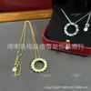 Collar Anillo Shangmei Versión de Alta Gama con Panal Incrustado de Diamantes para Mujer, Chapado en Oro Rosa de Plata de Ley 925, Colgante Hexagonal de Lujo Ligero