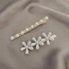 Horquilla de perla con pequeño clip para el pelo, tocado, pinza para el pelo para mujer, popular en línea, nuevo clip lateral, accesorios para el cabello fino de alta gama, venta al por mayor