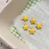 Estilo Natalino Fofo Sino Estéreo Estrela Sorridente Liga Pintada Pequeno Pingente com Contas DIY Pingente Artesanal Acessórios