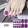 Manicura Completa de Uñas de los Pies de Color Sólido Transfronteriza, Pegatinas de Uñas de los Pies de Color Único DIY Sin Hornear, Pegatinas Sencillas, Al por Mayor en Stock
