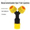 4 pontos Y-tipo atomização bico spray supressão de poeira plástico micro spray de água umidificação remoção de poeira local de resfriamento gabinete poeira Cruz