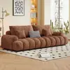 Sofá de Chenilla y Terciopelo para Ocio en la Sala de Estar, Sofá Modular Simple de Gama Alta para Hogares Pequeños y Medianos, Sofá de Tela de Línea Recta