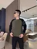 Blusa Casual Pulôver Manga Raglan Marca Ins Tendência Camiseta Base Moletom Moda Outono 2025 Manga Longa para Homem