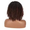Amazon Peluca de Moda Europea y Americana Nueva Cabello Rizado Medio y Largo Tubo Rizado Mechones Laterales Peluca de Seda de Alta Temperatura Cabello Rizado Caliente Africano