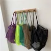 Bolsa de Compras, Bolsa para Verduras, Bolsa de Almacenamiento para Playa, Bolsa de Natación, Bolsa para Guardar Juguetes, Bolsa de Baloncesto, Bolsa Grande con Recortes