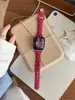 Pulseira de Silicone para Relógio Cor Nova Estrela Oca Compatível com Apple Watch iwatch 1ª/2ª 11/10 Ultra/SE 9/8/7