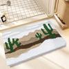 Tapete de Piso de Cachemira Imitación Onda Temu Transfronterizo Absorbente Antideslizante para Baño Tapete para Pies Dormitorio Resistente al Desgaste Manta de Noche Junto a la Cama Tapete para Puerta de Entrada