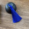 Anel de puxar 8cm franja material poliéster pingente de leque pingente de marcador de página espiga pendurada acessórios para vestuário atacado