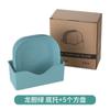 Set de Vajilla Portátil Macaron con Base, Plato para Desechar Huesos Doméstico, Platos Redondos y Rectangulares