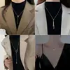Cadena de Suéter Otoño e Invierno Transfronteriza Collar de Perlas con Diamantes Diseño de Borla de Nicho Lujo Ligero Estilo Coreano Versátil para Mujer Sensación de Gama Alta