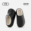 Chinelos de algodão 2026, chinelos de casa para interior com suporte para o arco do pé, estilo feminino, impermeáveis, forrados com fleece, design de bolinhas, chinelos fechados no dedo do pé estilo Birkenstock