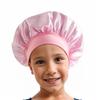 Amazon Venta Caliente Transfronteriza Gorro de Noche Satinado para Niños Europeo y Americano Gorro Redondo Pequeño Elástico de Seda Simulada Gorro para el Cuidado del Cabello de Bebé