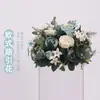 Flor Artificial Huajia Guía de Camino de Boda Bola de Flores Decorativa Rosa Peonía Hortensia Columna Romana Candelabro Decoración de Mesa
