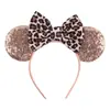 Faixa de Cabeça Nova Transfronteiriça da Amazon Acessórios de Cabelo para Bebê de Férias Faixa de Cabelo de Leopardo AliExpress Faixa de Cabeça Infantil do Mickey