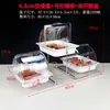 Estante de Exhibición para Mesa de Postres Plato de Frutas de Múltiples Niveles Plato de Frutas de Melamina Blanca Estante para Pasteles con Tapa Plato de Exhibición para Snacks