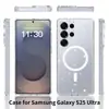 Nueva Funda de Teléfono Magnética con Purpurina para Samsung S26Ultra Adecuada para S25U Transparente S26Plus Comercio Exterior S26 Transfronterizo