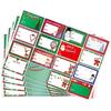 Nuevo elemento DIY de Navidad transfronterizo etiqueta de regalo en blanco para escribir fiesta cumpleaños decoración pegatinas