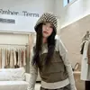 Conjunto Otoñal Estilo Coreano para Niñas 2026 Nuevo Diseño Sentido de Diseño en Capas para Niños Top para Niños Medianos a Grandes Pantalones de Pierna Ancha Conjunto de Dos Piezas