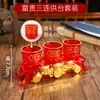 Taza de Agua de Ofrenda para el Hogar para la Adoración Frente a Buda, Altar Budista Pequeño, Taza Alta de Tres Eslabones, Taza de Agua Bendita, Taza de Plástico, Taza de Suministro de Agua