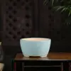 Maceta de flor de arena púrpura vidriada Yixing al por mayor creativa simple decoración de balcón grieta de hielo maceta para suculentas de escritorio YS30